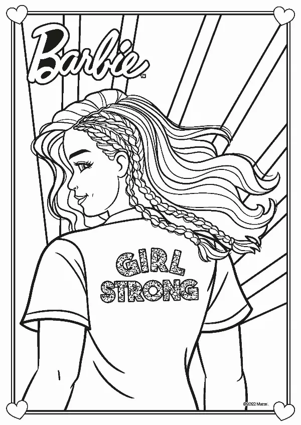 Barbie Colouring Sheet 3